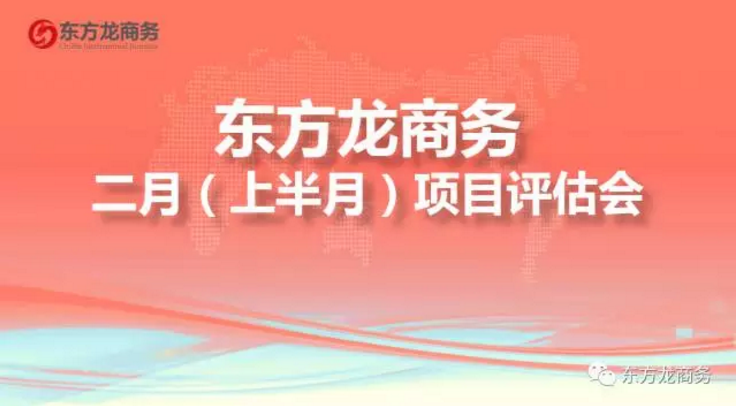 東方龍商務舉行二月上半月投資選址項目評估會,確定下階段重點對接項目,提出項目開發新舉措 東方龍商務舉行二月上半月投資選址項目評估會,確定下階段重點對接項目,提出項目開發新舉措