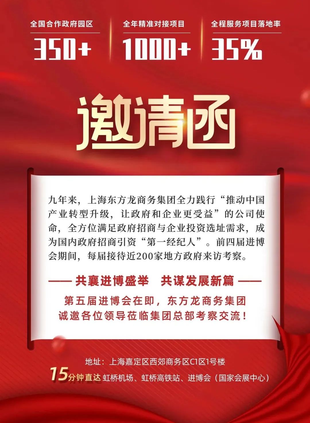 【委托招商運(yùn)營服務(wù)地圖】五度迎進(jìn)博！招大引強(qiáng)！以項(xiàng)目之“進(jìn)”支撐發(fā)展之“穩(wěn)”！